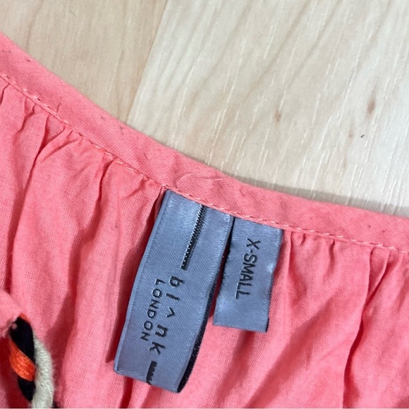 Anthropologie Norah Boho Long Sleeve Tiered Embroidered Mini Dress Size XSmall - Picture 5 of 8